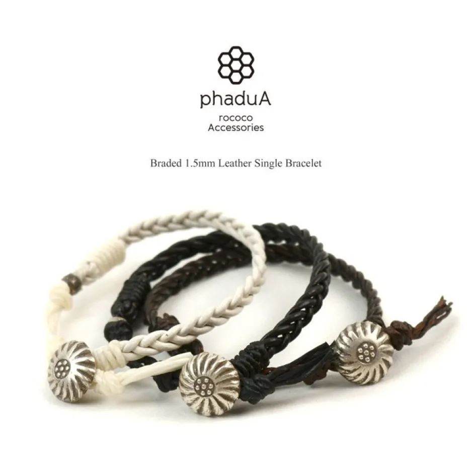 Anklets^PHADUA / Braydid 1.5mm Leather Single Wrap Bracelet