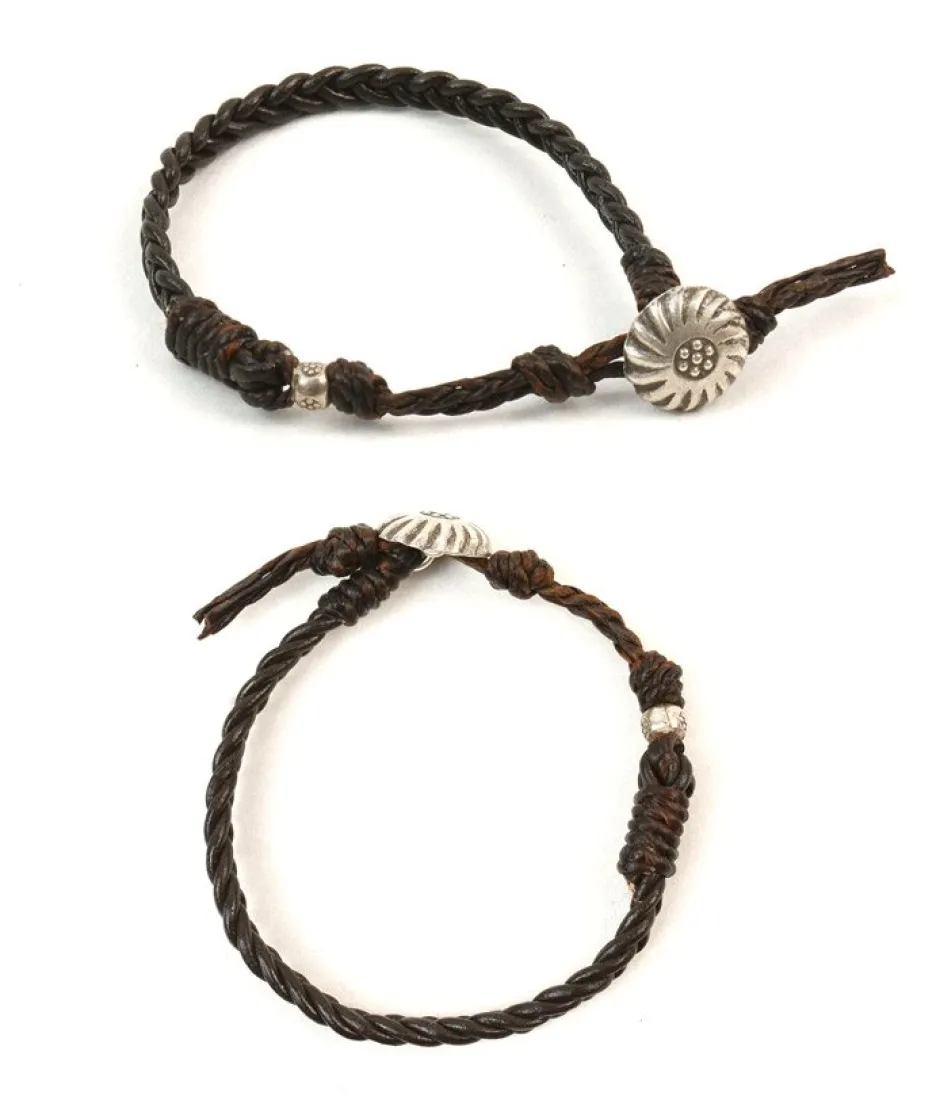 Anklets^PHADUA / Braydid 1.5mm Leather Single Wrap Bracelet