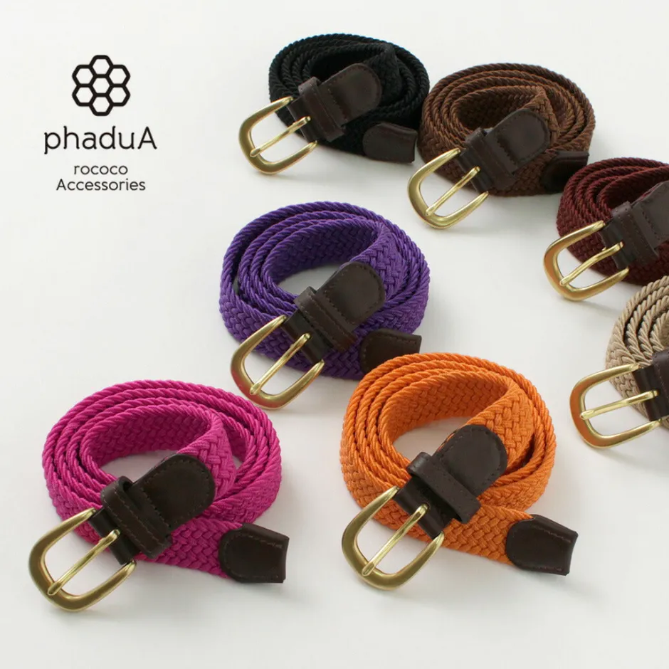 Belts^PHADUA / Elastic Narrow Mesh Belt