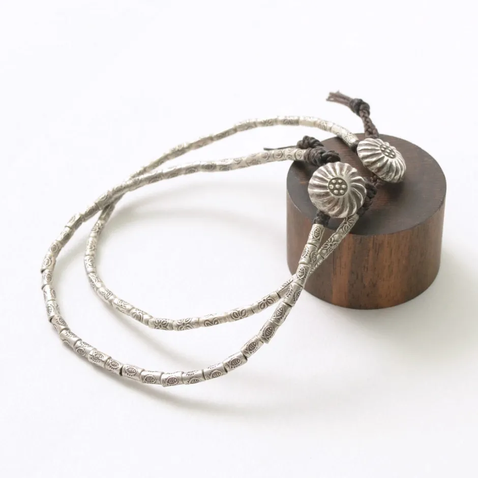 Anklets^PHADUA / Karen Silver Beaded Concho Anklet