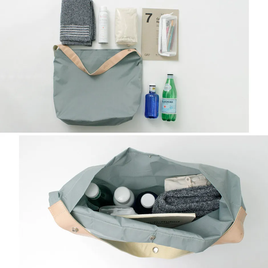 Tote Bags^PHADUA / Ripstop Nylon Leather Sack/Shoulder Bag