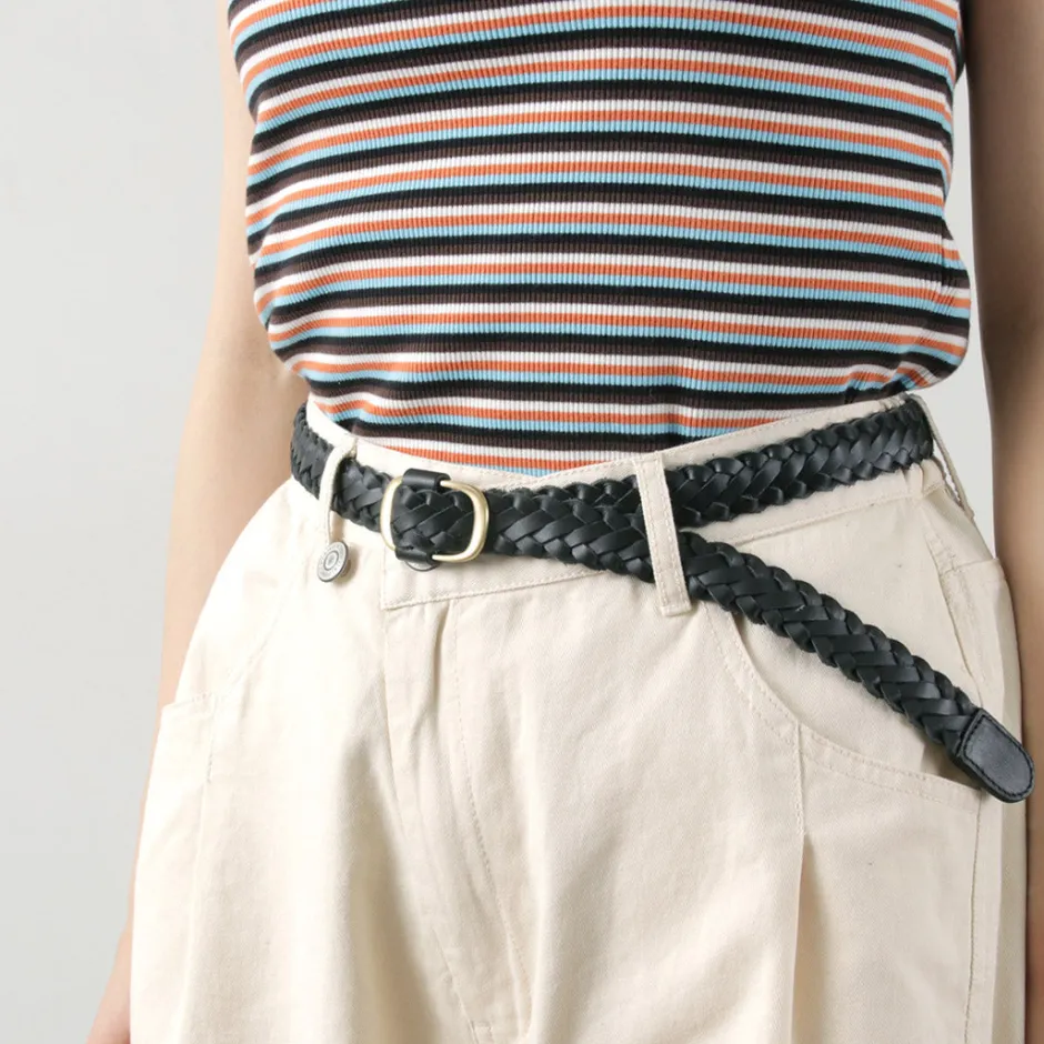 Belts^PHADUA / Sizeless Braid Leather Belt