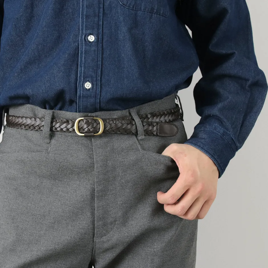 Belts^PHADUA / Sizeless Braid Leather Belt