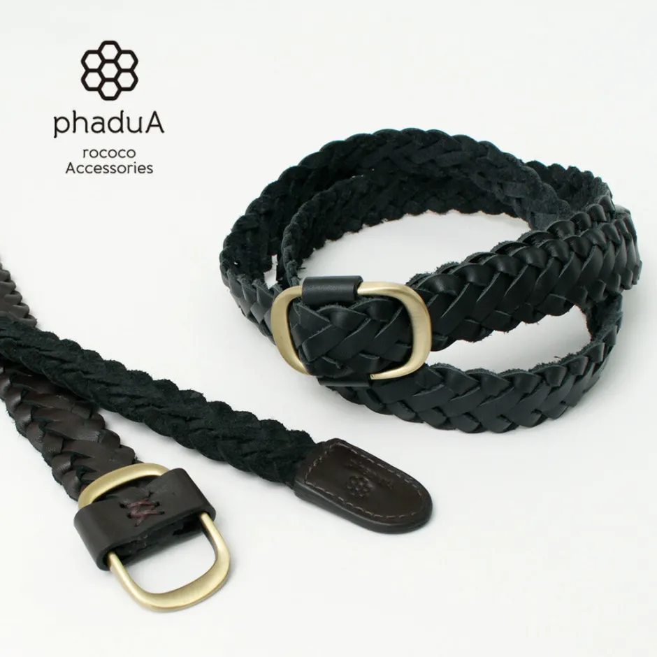 Belts^PHADUA / Sizeless Braid Leather Belt
