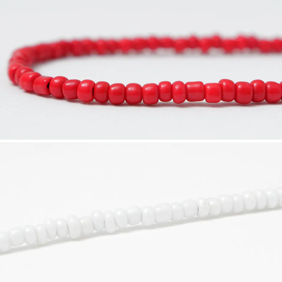 Anklets^PHADUA / Solid glass bead anklet