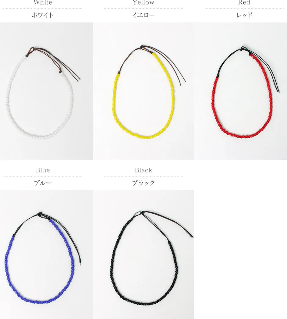 Anklets^PHADUA / Solid glass bead anklet
