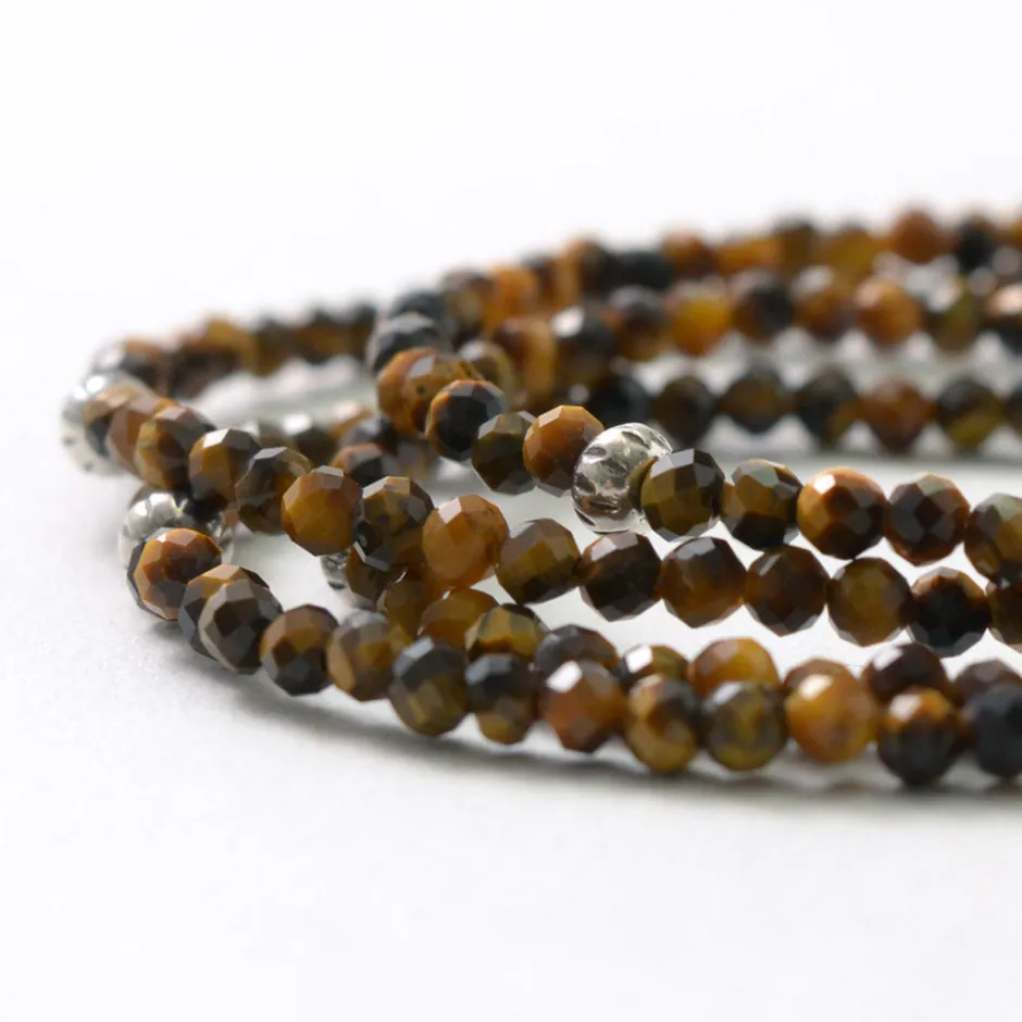 Anklets^PHADUA / Tiger Eye Bead Bracelet yellow