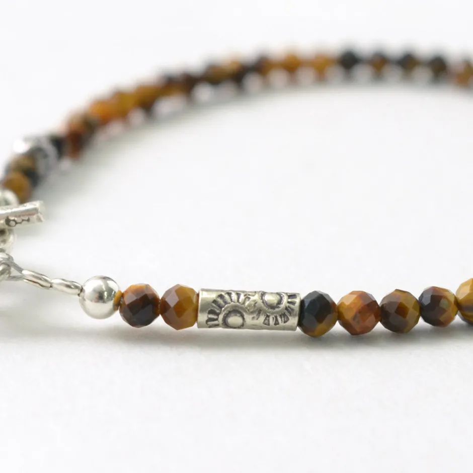 Anklets^PHADUA / Tiger Eye Bead Bracelet yellow