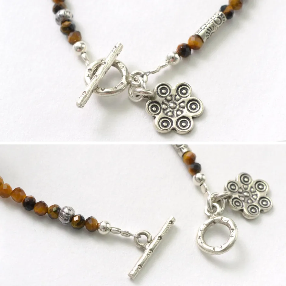 Anklets^PHADUA / Tiger Eye Bead Bracelet yellow