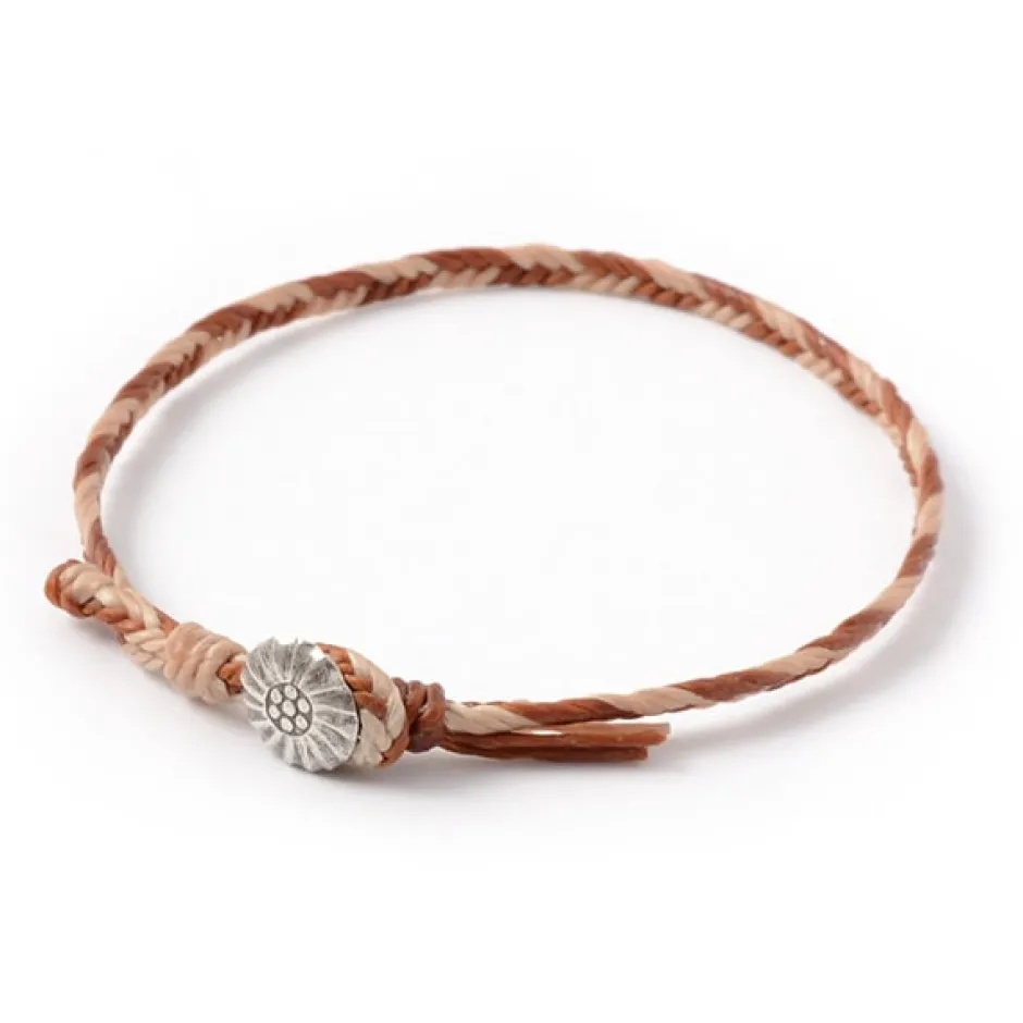 Anklets^PHADUA / 2-Tone Wax Cord Concho Anklet