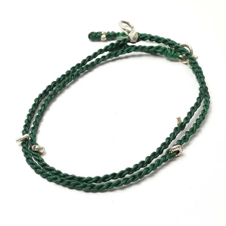 Anklets^PHADUA / Wax Cord Silver Necklace