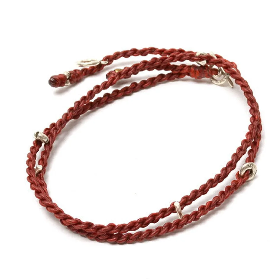 Anklets^PHADUA / Wax Cord Silver Necklace