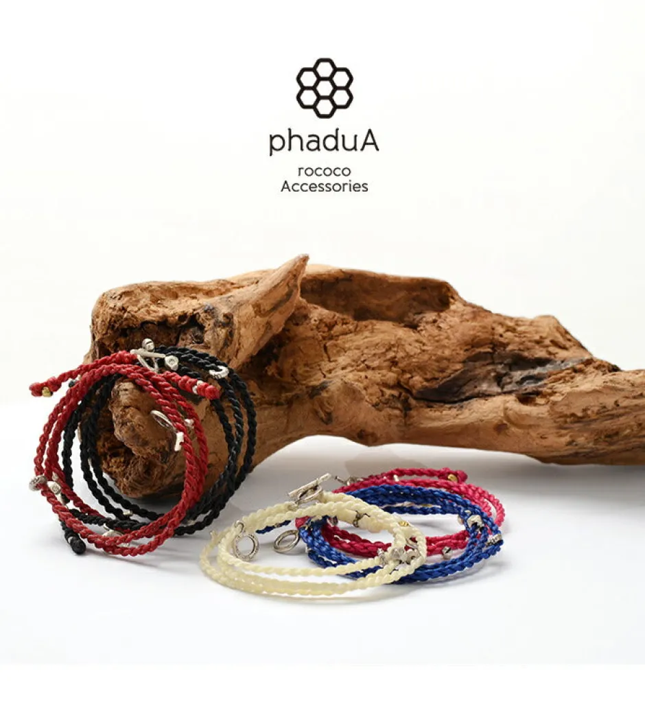 Anklets^PHADUA / Wax Cord Silver Necklace