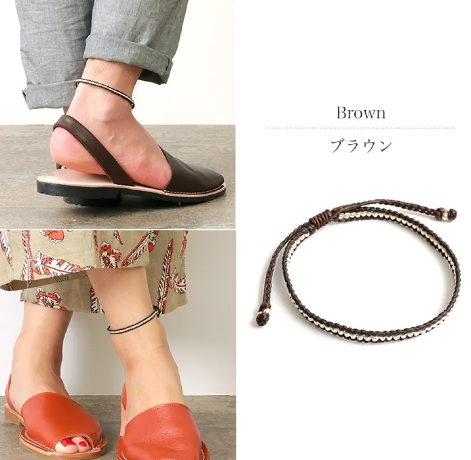 Anklets^PHADUA / Wax Cord Silver Series Anklet