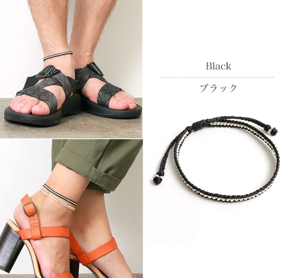 Anklets^PHADUA / Wax Cord Silver Series Anklet