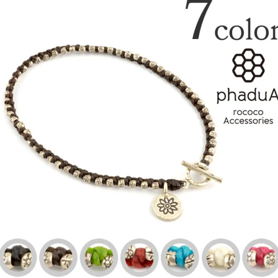 Anklets^PHADUA / Wax cord silver series anklet