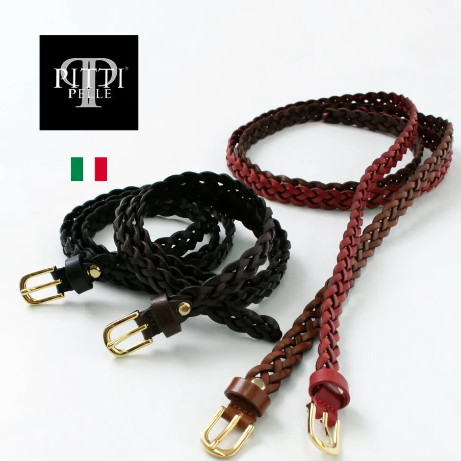Belts^PITTI PELLE / Mesh Leather Belt 15mm width
