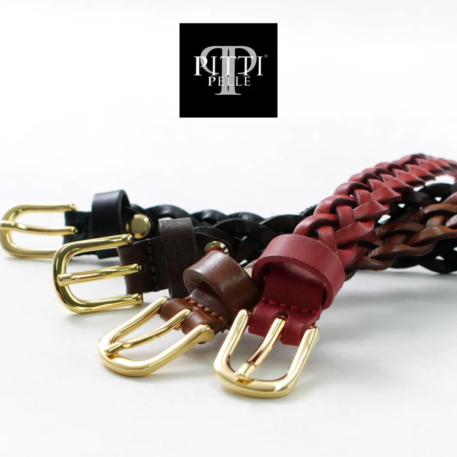 Belts^PITTI PELLE / Mesh Leather Belt 15mm width