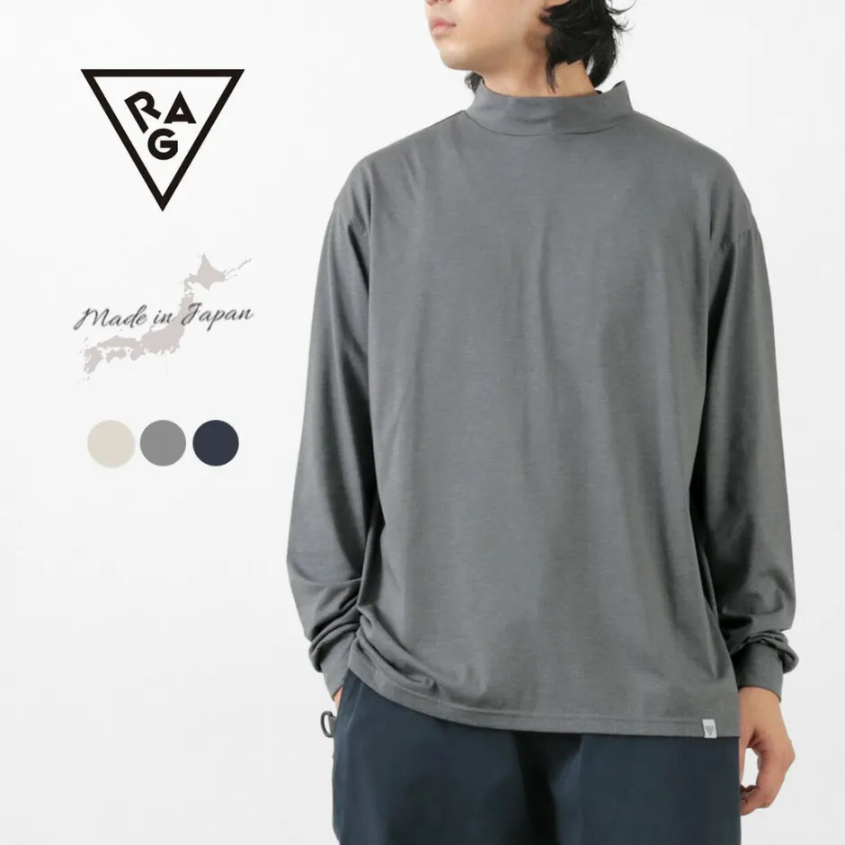 T-Shirts^RAG / 37.5 Technology Comfortable Mock Neck T-Shirt