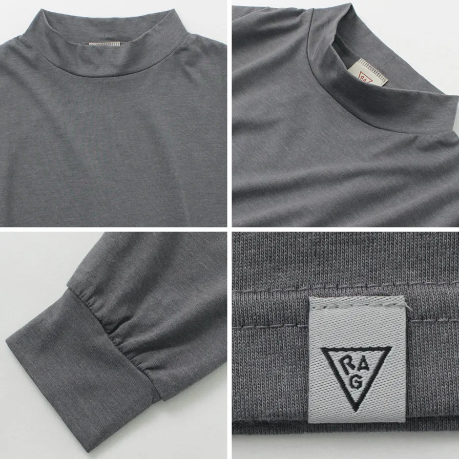 T-Shirts^RAG / 37.5 Technology Comfortable Mock Neck T-Shirt