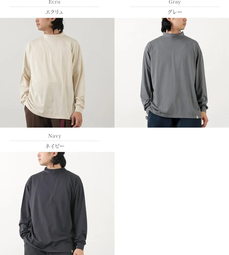 T-Shirts^RAG / 37.5 Technology Comfortable Mock Neck T-Shirt
