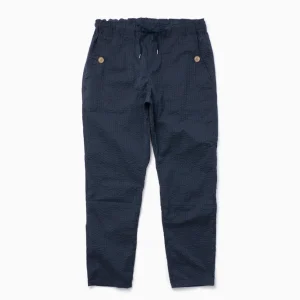 Trousers^RE MADE IN TOKYO JAPAN / Coded COOLMAX seersucker ankle trousers