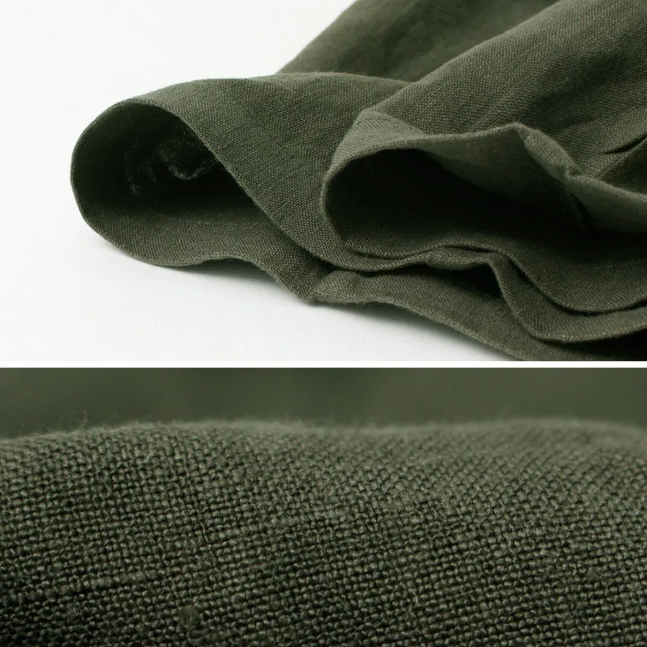 Trousers^RE MADE IN TOKYO JAPAN / French Linen Tucked Pants