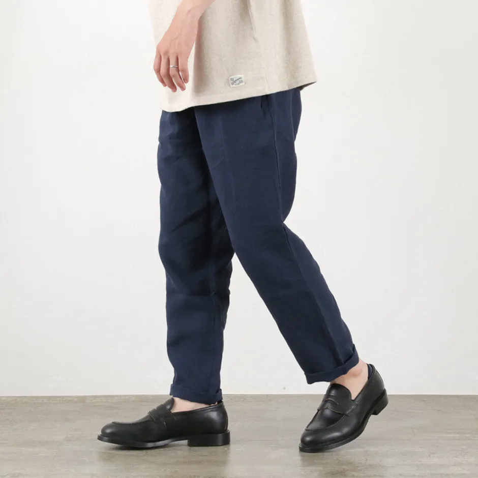 Trousers^RE MADE IN TOKYO JAPAN / French Linen Tucked Pants