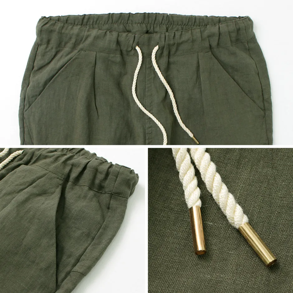 Trousers^RE MADE IN TOKYO JAPAN / French Linen Tucked Pants
