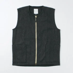 Vests^RE MADE IN TOKYO JAPAN / Wool Cashmere Kersey Crew Vest