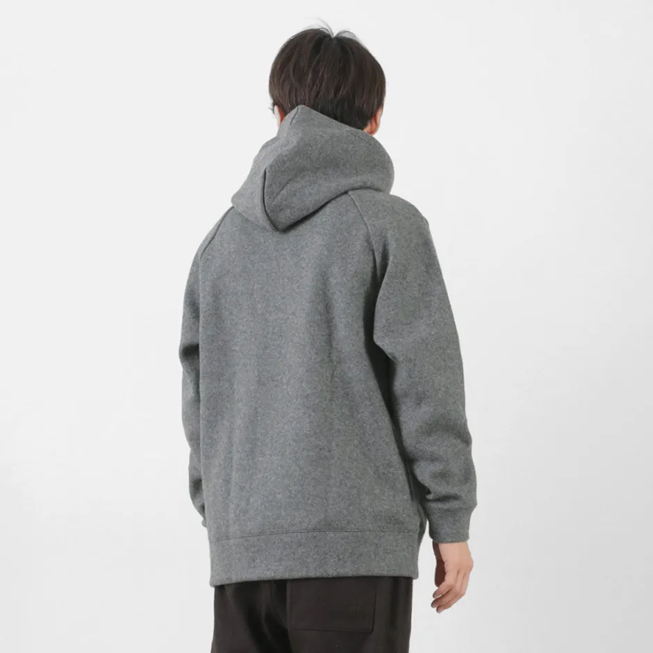 Sweatshirts^RE MADE IN TOKYO JAPAN / Wool Melton Pullover Hoodie