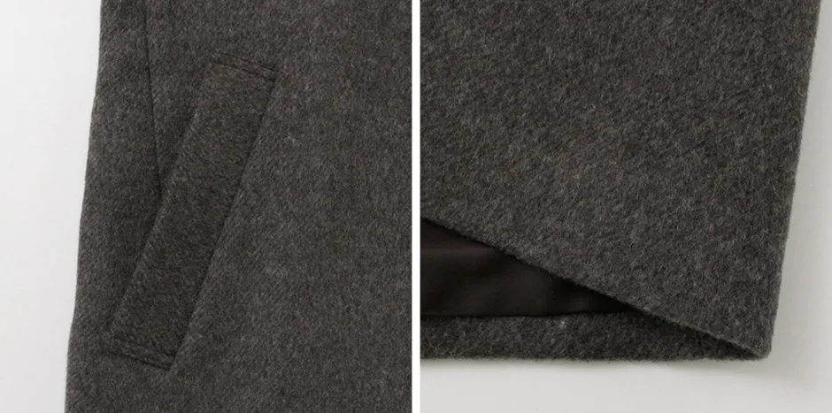 Coats^RE MADE IN TOKYO JAPAN / Wool Melton Stand Collar Pea Coat