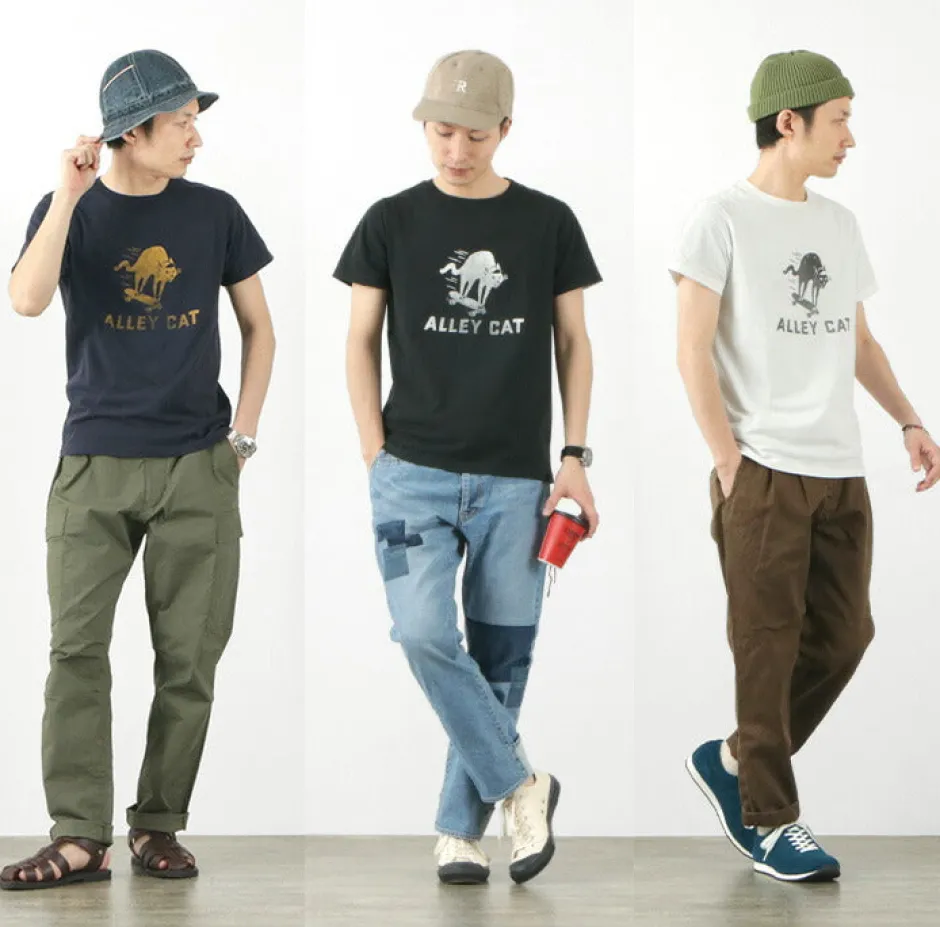 T-Shirts^REMI RELIEF / LW processed T-shirt (ALLEY CAT)