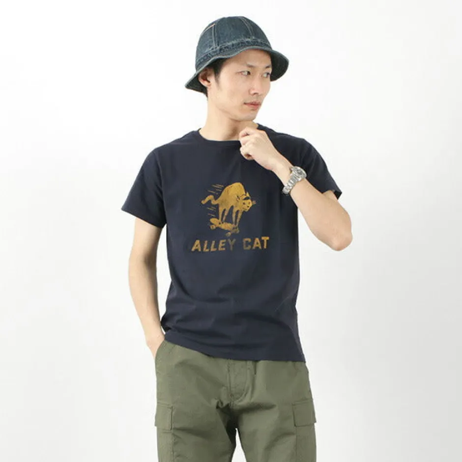 T-Shirts^REMI RELIEF / LW processed T-shirt (ALLEY CAT)