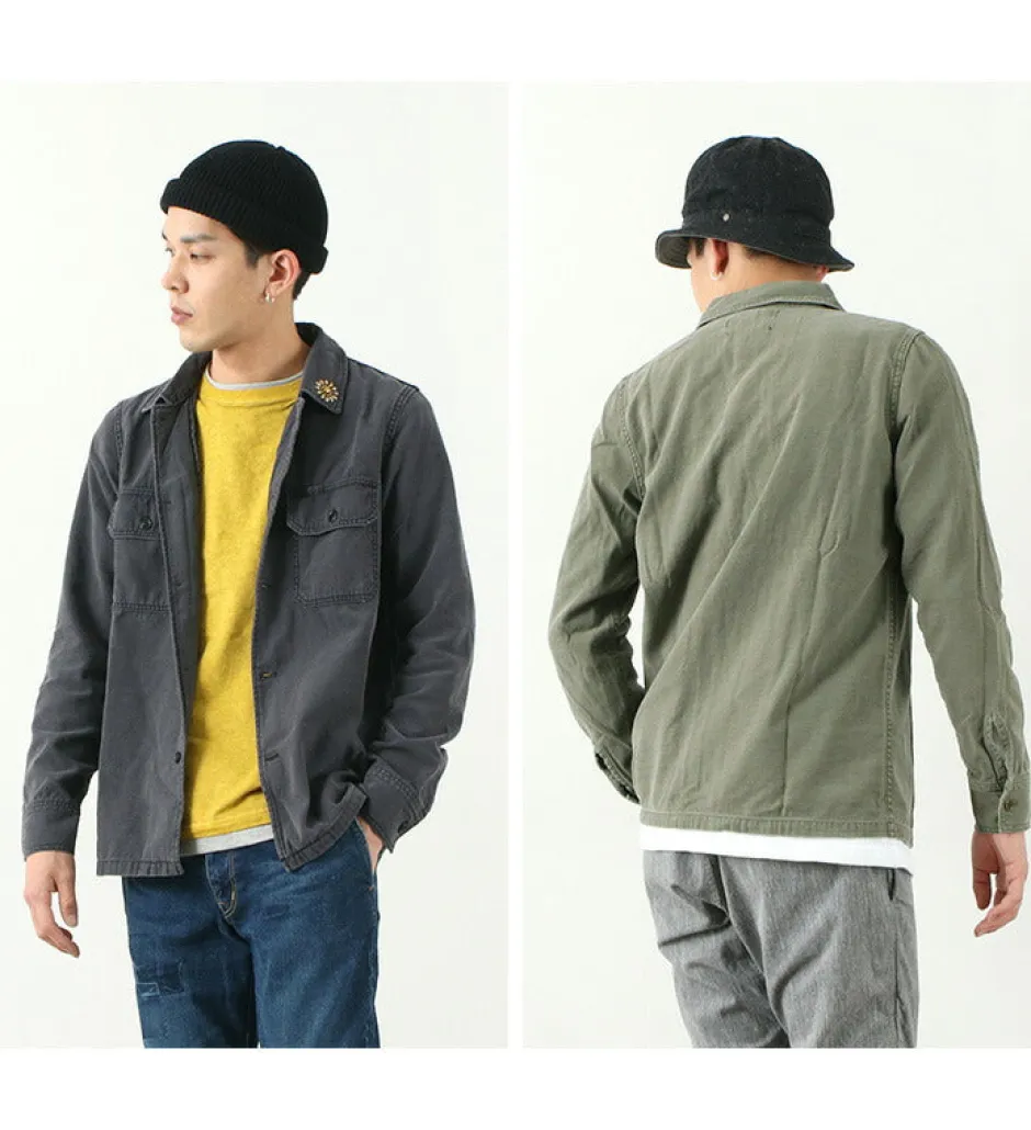 Jackets^REMI RELIEF / Military Shirt (Flower Studded)