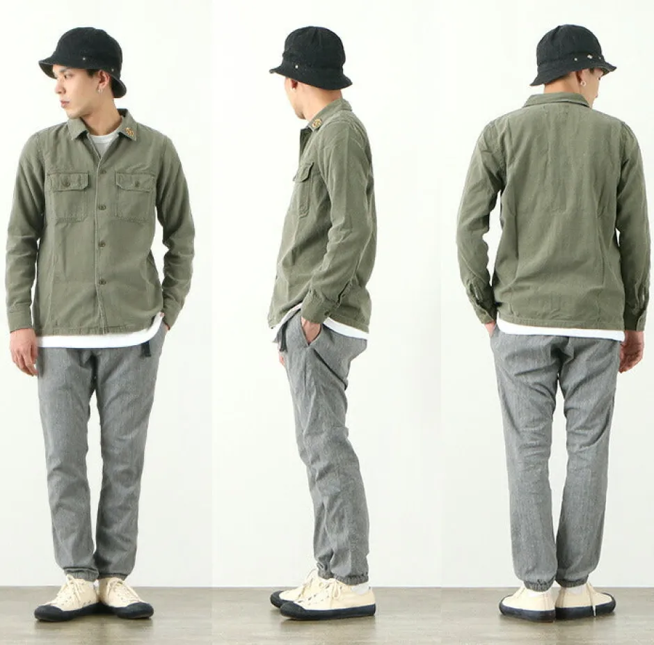 Jackets^REMI RELIEF / Military Shirt (Flower Studded)