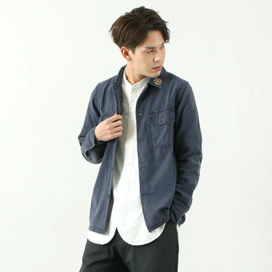 Jackets^REMI RELIEF / Military Shirt (Flower Studded)