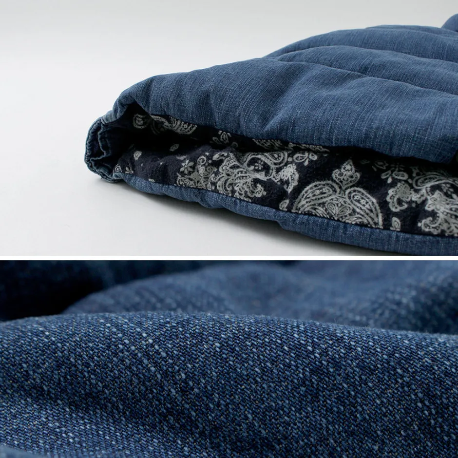 Down Wear | Vests^REMI RELIEF / Natural Processed Denim Down Vest