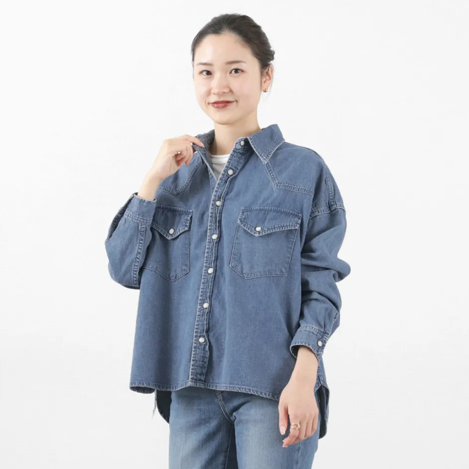 Shirts^REMI RELIEF / SHORT DENIM WESTERN SHIRT