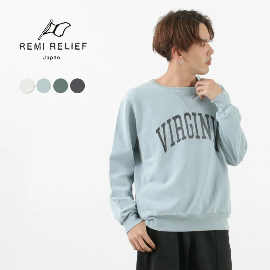 Sweatshirts^REMI RELIEF / SP processed back pile crew (VIRGINIA) Sweatshirt