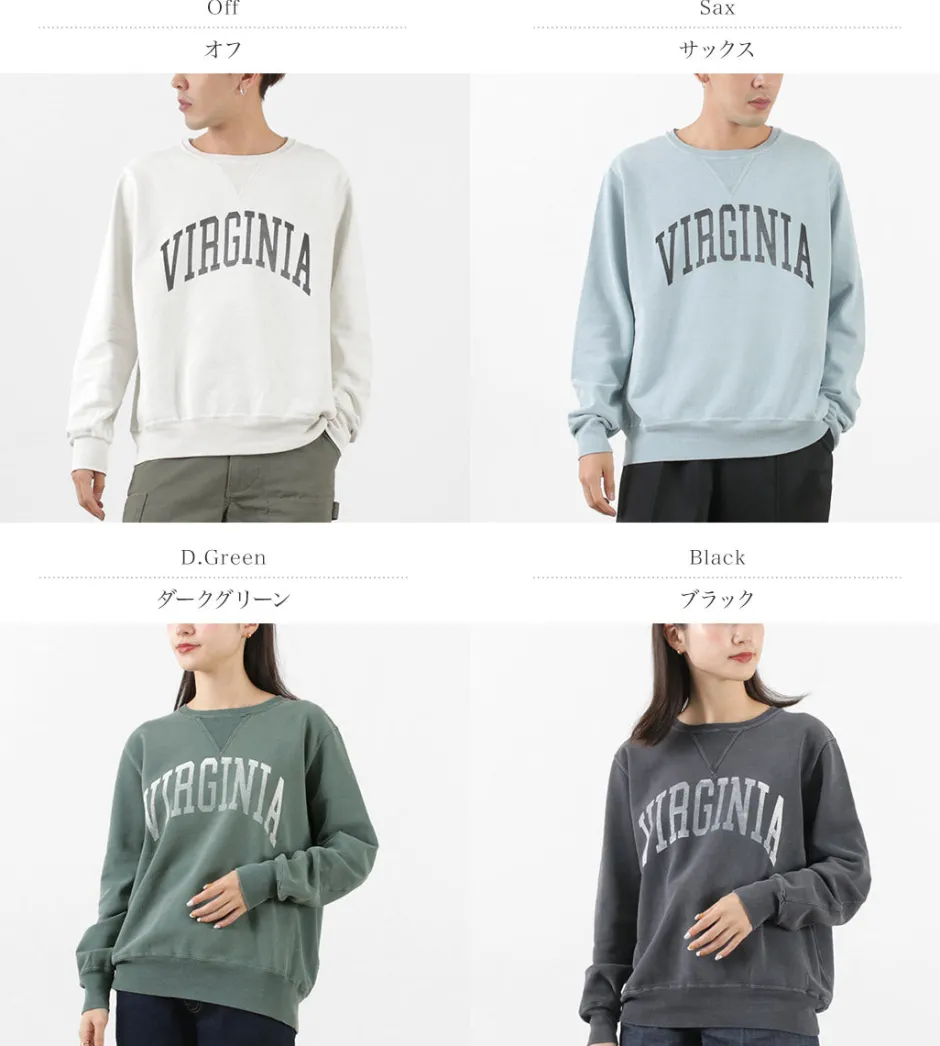 Sweatshirts^REMI RELIEF / SP processed back pile crew (VIRGINIA) Sweatshirt