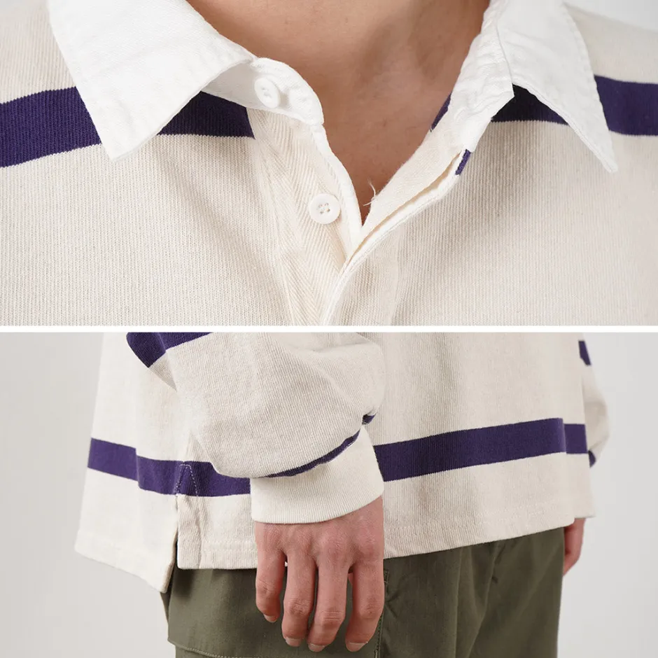 T-Shirts^REMI RELIEF / Stripe Rugger Shirt
