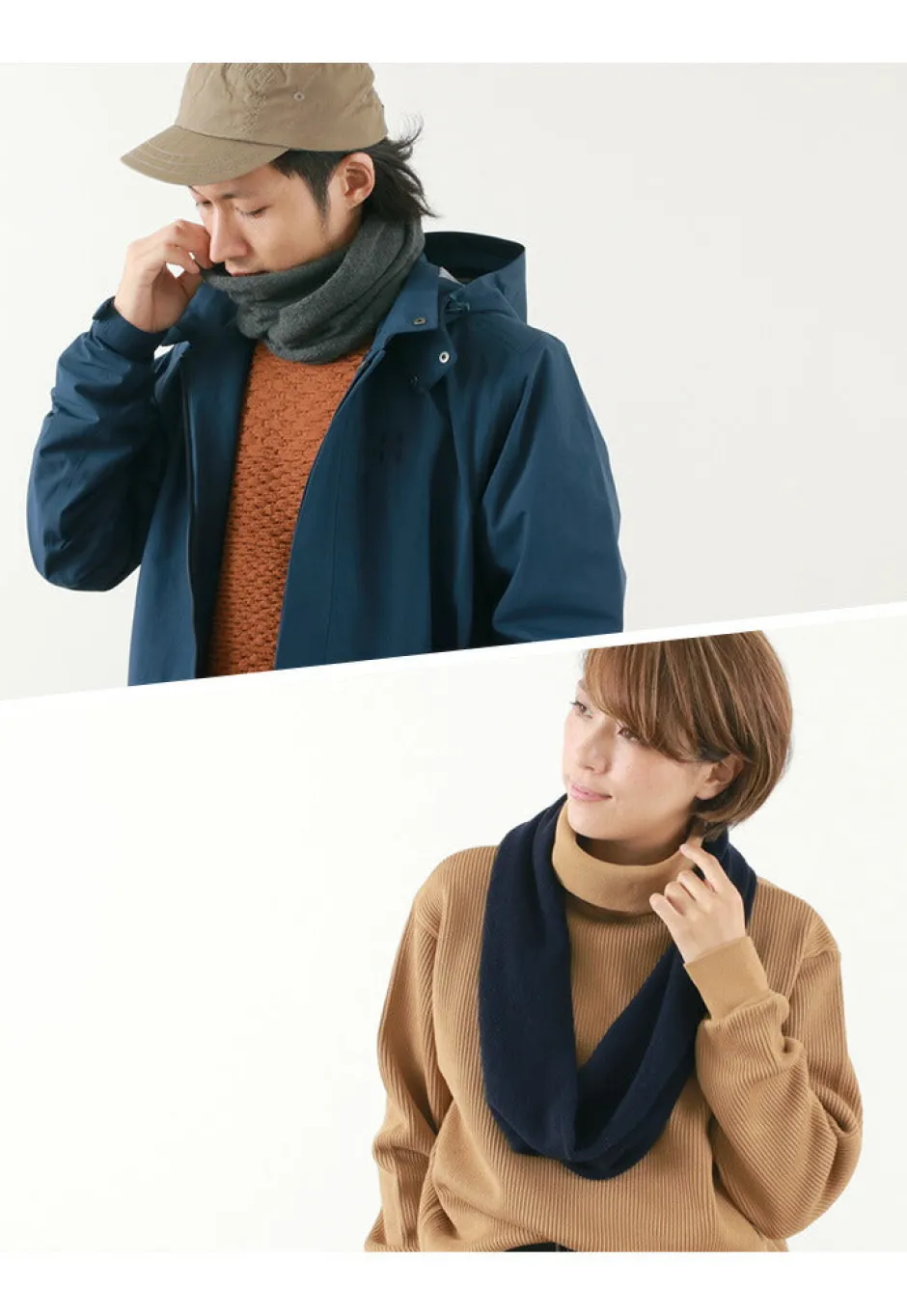 Scarfs^ROBERT MACKIE / Cashmere/merino wool snood