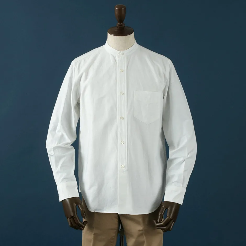 Shirts^ROCOCO / American Ox Band Collar Shirt