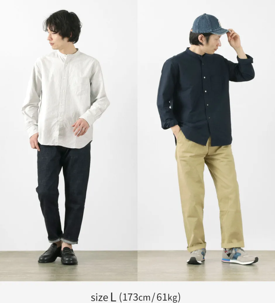 Shirts^ROCOCO / American Ox Band Collar Shirt