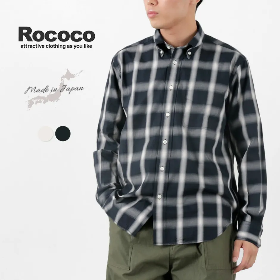 Shirts^ROCOCO / Ombre Check Button Down Shirt Classic Fit