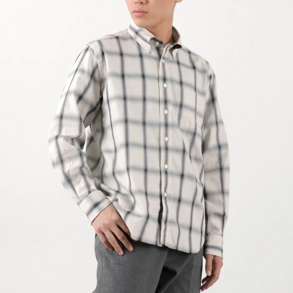 Shirts^ROCOCO / Ombre Check Button Down Shirt Classic Fit