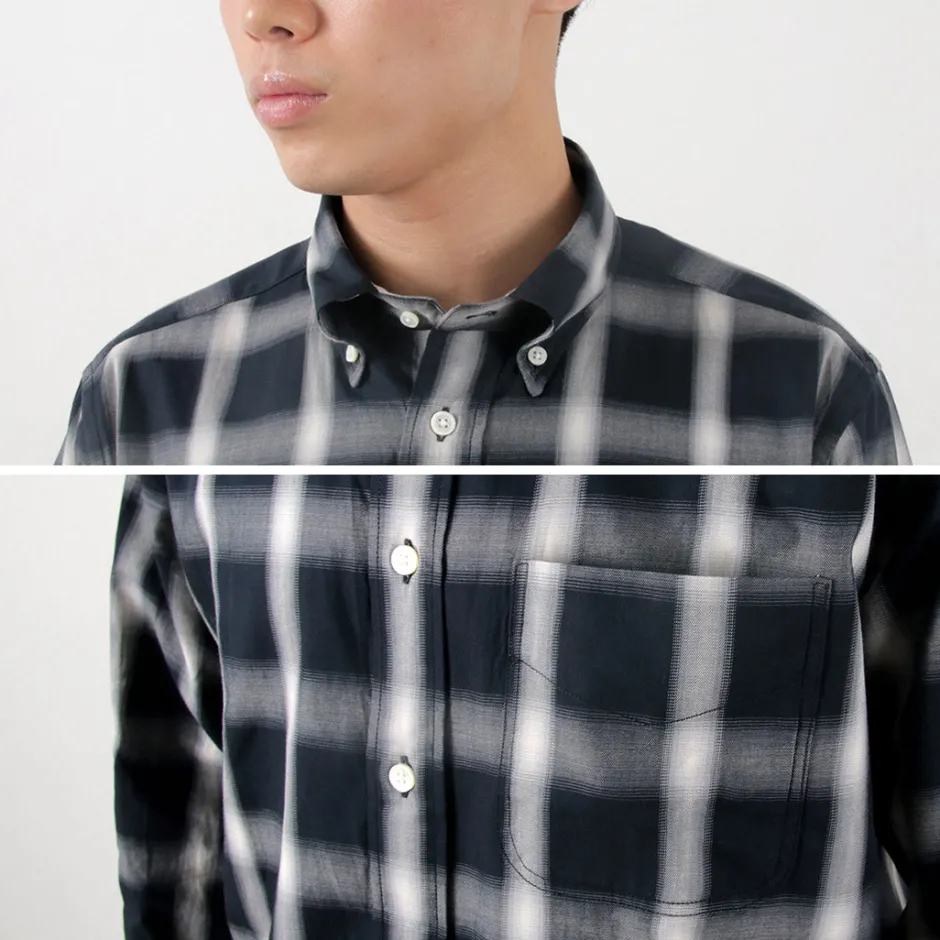 Shirts^ROCOCO / Ombre Check Button Down Shirt Classic Fit