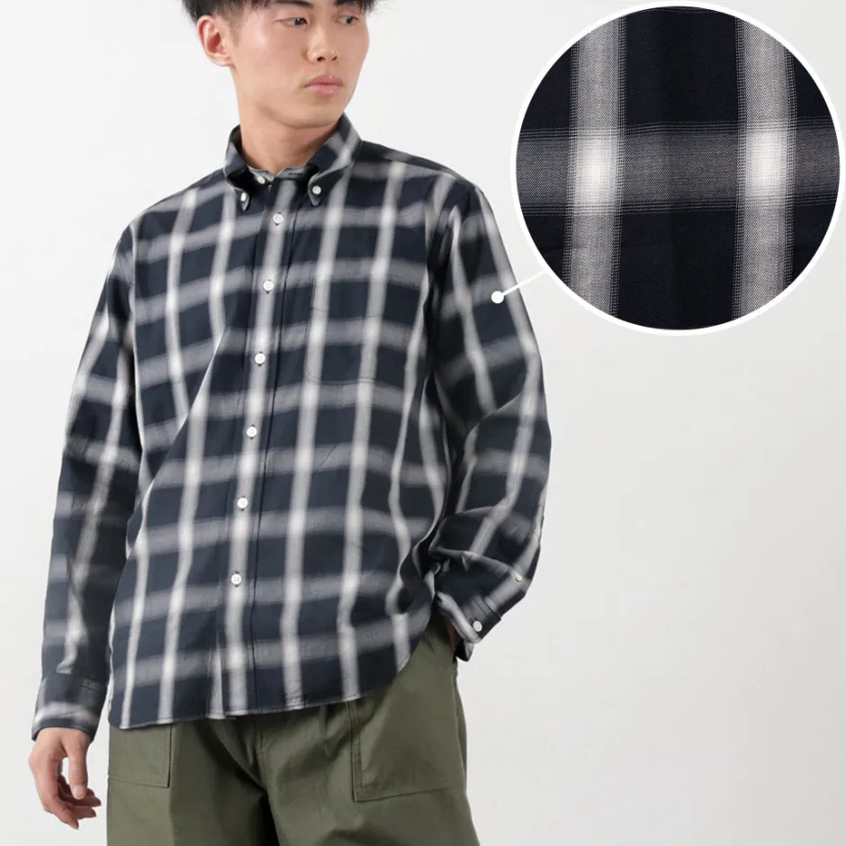 Shirts^ROCOCO / Ombre Check Button Down Shirt Classic Fit