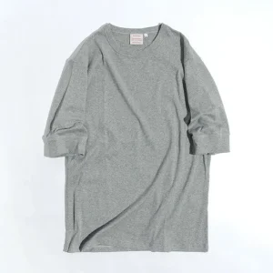 T-Shirts^ROCOCO / Smooth Cotton Ribbed Crew T-Shirt